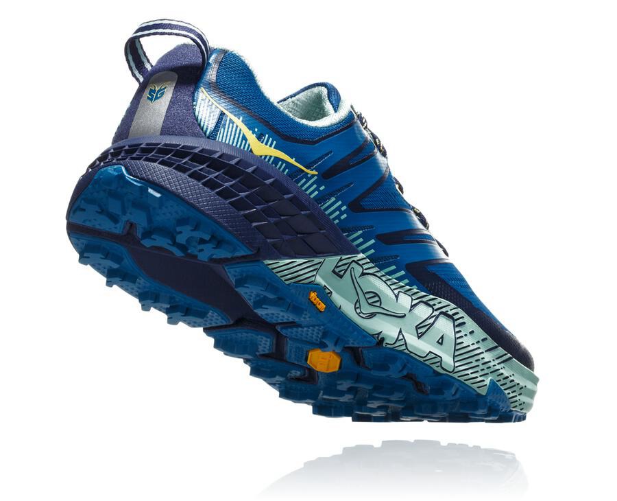 Hoka One One Trail Schoenen Dames - Speedgoat 3 - Blauw - BT7283610